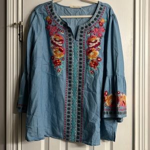 Denim savanna Jane blouse